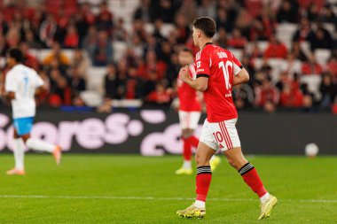 Georgiy Sudakov SL Benfica ve SSC Napoli (Maciej Rogowski / Ball Raw Images) arasındaki Şampiyonlar Ligi faz maçında görüldü)