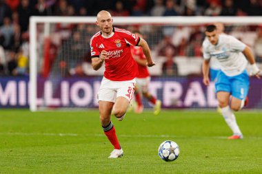 Fredrik Aursnes SL Benfica ve SSC Napoli (Maciej Rogowski / Ball Raw Images) arasında Şampiyonlar Ligi faz oyunu sırasında görüldü)