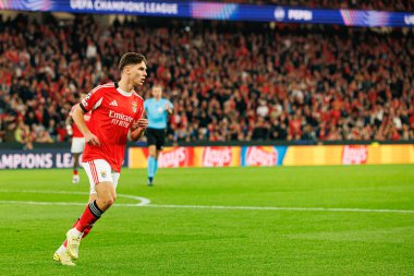 Georgiy Sudakov SL Benfica ve SSC Napoli (Maciej Rogowski / Ball Raw Images) arasındaki Şampiyonlar Ligi faz maçında görüldü)
