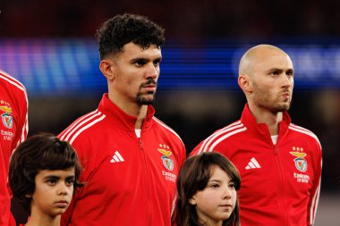 Tomas Araujo ve Fredrik Aursnes SL Benfica ve SSC Napoli (Maciej Rogowski / Ball Raw Images) arasındaki Şampiyonlar Ligi faz maçında görüldü.)