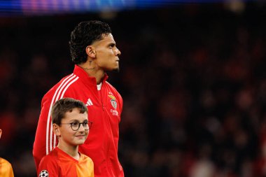 Richard Rios SL Benfica ve SSC Napoli (Maciej Rogowski / Ball Raw Images) arasındaki Şampiyonlar Ligi faz maçında görüldü)