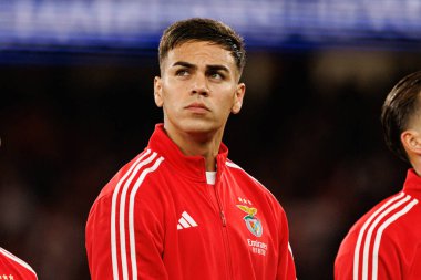 Enzo Barrenechea SL Benfica ve SSC Napoli (Maciej Rogowski / Ball Raw Images) arasındaki Şampiyonlar Ligi faz maçında görüldü)