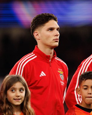 Georgiy Sudakov SL Benfica ve SSC Napoli (Maciej Rogowski / Ball Raw Images) arasındaki Şampiyonlar Ligi faz maçında görüldü)