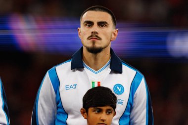 Eljif Elmas SL Benfica ve SSC Napoli (Maciej Rogowski / Ball Raw Images) arasında Şampiyonlar Ligi faz oyunu sırasında görüldü)