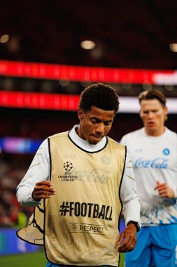 SL Benfica ve SSC Napoli (Maciej Rogowski / Ball Raw Images) arasındaki Şampiyonlar Ligi faz maçında David Neres görüldü)