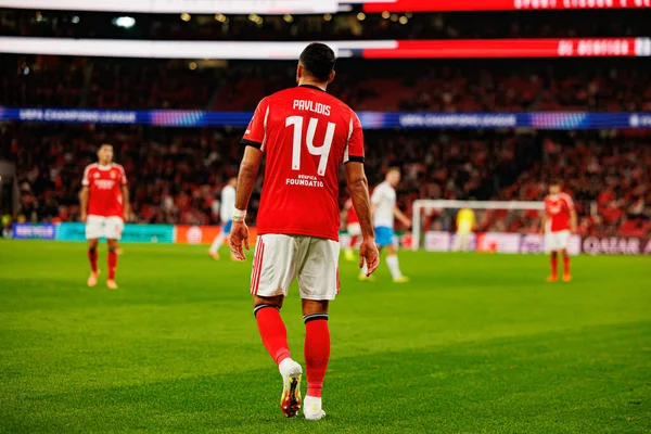SL Benfica ve SSC Napoli (Maciej Rogowski / Ball Raw Images) arasındaki Şampiyonlar Ligi faz maçında Vangelis Pavlidis görüldü)