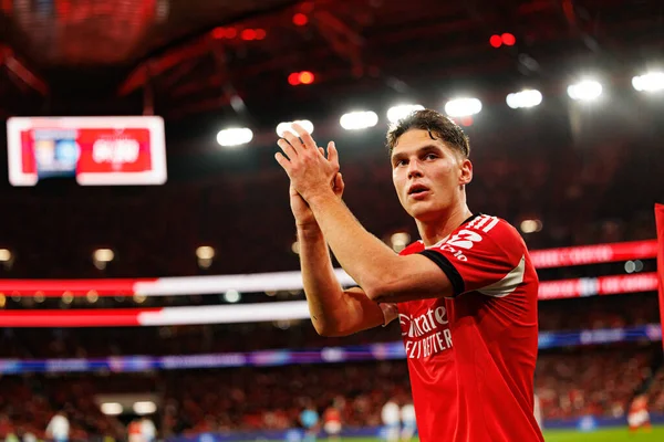 Georgiy Sudakov SL Benfica ve SSC Napoli (Maciej Rogowski / Ball Raw Images) arasındaki Şampiyonlar Ligi faz maçında görüldü)