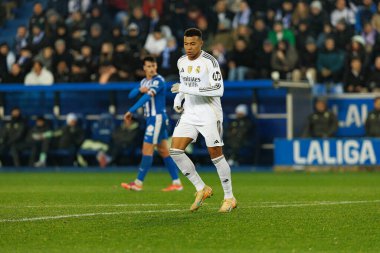 LaLiga EA SPORTS maçı sırasında Mendizorroza 'da Deportivo Alaves ve Real Madrid FC takımları arasında Kylian Mbappe görüldü (Maciej Rogowski / Ball Raw Images)