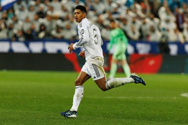 Jude Bellingham, Mendizorroza 'da Deportivo Alaves ve Real Madrid FC takımları arasında oynanan LaLiga EA SPORTS maçı sırasında görüldü (Maciej Rogowski / Ball Raw Images)