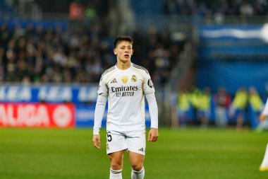 LaLiga EA SPORTS maçı sırasında Mendizorroza 'da Deportivo Alaves ve Real Madrid FC takımları arasında görüldü (Maciej Rogowski / Ball Raw Images)