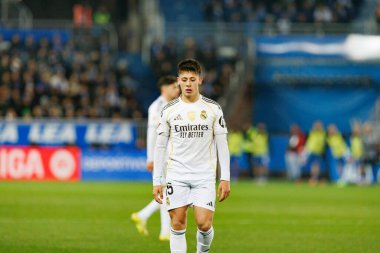 LaLiga EA SPORTS maçı sırasında Mendizorroza 'da Deportivo Alaves ve Real Madrid FC takımları arasında görüldü (Maciej Rogowski / Ball Raw Images)