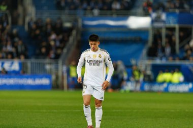 LaLiga EA SPORTS maçı sırasında Mendizorroza 'da Deportivo Alaves ve Real Madrid FC takımları arasında görüldü (Maciej Rogowski / Ball Raw Images)