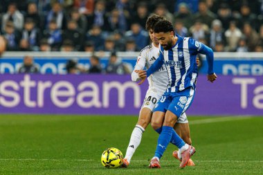 Mendizorroza 'daki Deportivo Alaves ve Real Madrid FC (Maciej Rogowski / Ball Raw Images) takımları arasında oynanan LaLiga EA SPORTS maçı sırasında Rodrygo görüldü.)