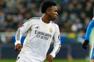 Vinicius Vini Junior, LaLiga EA SPORTS maçında Mendizorroza 'da Deportivo Alaves ve Real Madrid FC takımları arasında görüldü (Maciej Rogowski / Ball Raw Images)
