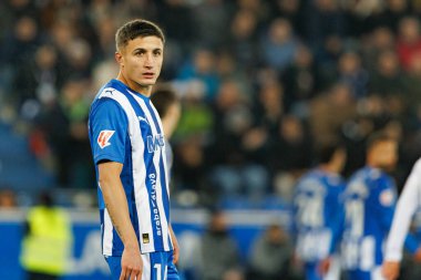 Nahuel Tenaglia, LaLiga EA SPORTS maçı sırasında Mendizorroza 'da Deportivo Alaves ve Real Madrid FC takımları arasında görüldü (Maciej Rogowski / Ball Raw Images)