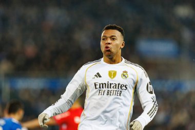 LaLiga EA SPORTS maçı sırasında Mendizorroza 'da Deportivo Alaves ve Real Madrid FC takımları arasında Kylian Mbappe görüldü (Maciej Rogowski / Ball Raw Images)