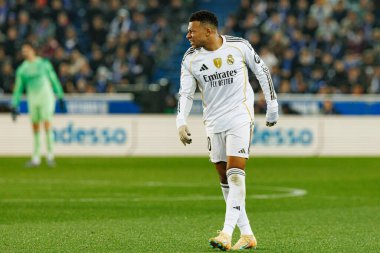 LaLiga EA SPORTS maçı sırasında Mendizorroza 'da Deportivo Alaves ve Real Madrid FC takımları arasında Kylian Mbappe görüldü (Maciej Rogowski / Ball Raw Images)