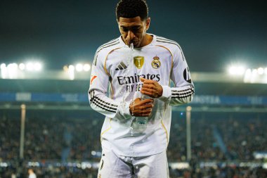 Jude Bellingham, Mendizorroza 'da Deportivo Alaves ve Real Madrid FC takımları arasında oynanan LaLiga EA SPORTS maçı sırasında görüldü (Maciej Rogowski / Ball Raw Images)