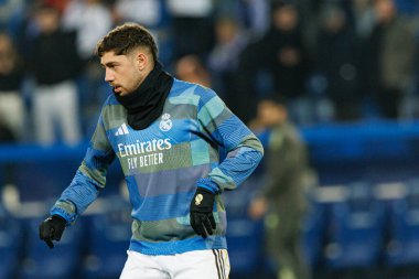 Federico Valverde, Mendizorroza 'da Deportivo Alaves ve Real Madrid FC takımları arasında oynanan LaLiga EA SPORTS maçı sırasında görüldü (Maciej Rogowski / Ball Raw Images)