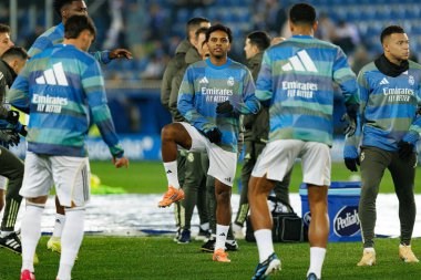 Mendizorroza 'daki Deportivo Alaves ve Real Madrid FC takımları arasında oynanan LaLiga EA SPORTS maçında Rodrygo Goes ve Kylian Mbappe görüldü (Maciej Rogowski / Ball Raw Images)