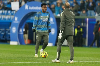 Vinicius Vini Junior, LaLiga EA SPORTS maçında Mendizorroza 'da Deportivo Alaves ve Real Madrid FC takımları arasında görüldü (Maciej Rogowski / Ball Raw Images)