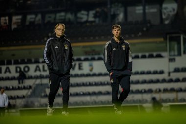 Andreas Schjelderup ve Manuel Silva, Taca de Portugal maçında Estadio Sao Luis (Maciej Rogowski / Ball Raw Images) ekipleri arasında görüldü.)