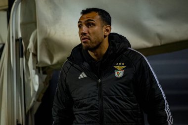 SC Farense ve SL Benfica takımları arasında Estadio Sao Luis 'de (Maciej Rogowski / Ball Raw Images) oynanan Taca de Portugal maçı sırasında görülen Vangelis Pavlidis)