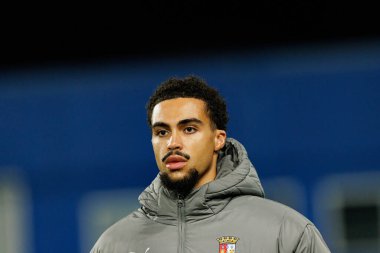 Yanis da Rocha, Liga Portekiz maçı sırasında Estoril Praia ve SC Braga takımları arasında Estadio Antonio Coimbra da Mota 'da görüldü (Maciej Rogowski / Ball Raw Images)