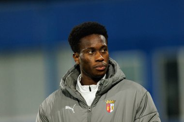 Mario Dorgeles Liga Portekiz maçı sırasında Estoril Praia ve SC Braga takımları arasında Estadio Antonio Coimbra da Mota 'da görüldü (Maciej Rogowski / Ball Raw Images)