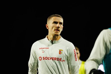 Gustaf Lagerbielke, Liga Portekiz maçı sırasında Estoril Praia ve SC Braga takımları arasında Estadio Antonio Coimbra da Mota 'da (Maciej Rogowski / Ball Raw Images) görüldü.)