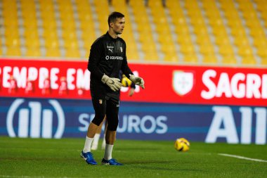 Tiago Sa, Liga Portekiz maçı sırasında Estoril Praia ve SC Braga takımları arasında Estadio Antonio Coimbra da Mota 'da görüldü (Maciej Rogowski / Ball Raw Images)
