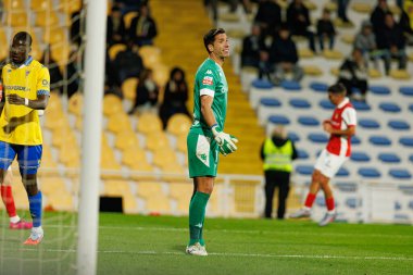 Joel Robles, Liga Portekiz maçı sırasında Estoril Praia ve SC Braga takımları arasında Estadio Antonio Coimbra da Mota 'da görüldü (Maciej Rogowski / Ball Raw Images)