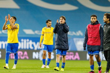 Ricard Sanchez Liga Portekiz maçı sırasında Estoril Praia ve SC Braga takımları arasında Estadio Antonio Coimbra da Mota 'da görüldü (Maciej Rogowski / Ball Raw Images)
