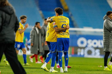 Jandro Orellana, Liga Portekiz maçı sırasında Estoril Praia ve SC Braga takımları arasında Estadio Antonio Coimbra da Mota 'da görüldü (Maciej Rogowski / Ball Raw Images)