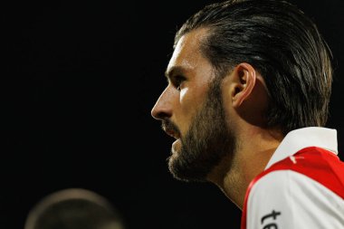 Florian Grillitsch, Liga Portekiz maçı sırasında Estoril Praia ve SC Braga takımları arasında Estadio Antonio Coimbra da Mota 'da görüldü (Maciej Rogowski / Ball Raw Images)