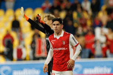 Fran Navarro, Liga Portekiz maçı sırasında Estoril Praia ve SC Braga takımları arasında Estadio Antonio Coimbra da Mota 'da görüldü (Maciej Rogowski / Ball Raw Images)