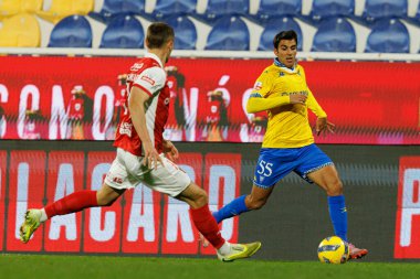 Tiago Parente, Liga Portekiz maçı sırasında Estoril Praia ve SC Braga takımları arasında Estadio Antonio Coimbra da Mota 'da görüldü (Maciej Rogowski / Ball Raw Images)