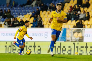 Joao Carvalho, Liga Portekiz maçı sırasında Estoril Praia ve SC Braga takımları arasında Estadio Antonio Coimbra da Mota 'da görüldü (Maciej Rogowski / Ball Raw Images)