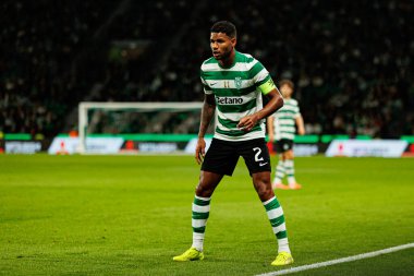 Matheus Reis, Liga Portekiz maçı sırasında Estadio Jose Alvalade 'deki AVS Futebol SAD (Maciej Rogowski / Ball Raw Images) takımları arasında görüldü.)