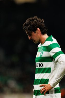 Francisco Trincao, Liga Portekiz maçı sırasında Estadio Jose Alvalade 'de Sporting CP ve AVS Futebol SAD takımları arasında görüldü (Maciej Rogowski / Ball Raw Images)