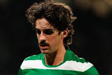 Francisco Trincao, Liga Portekiz maçı sırasında Estadio Jose Alvalade 'de Sporting CP ve AVS Futebol SAD takımları arasında görüldü (Maciej Rogowski / Ball Raw Images)