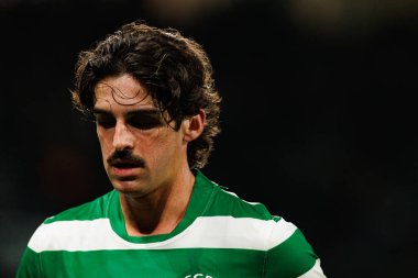 Francisco Trincao, Liga Portekiz maçı sırasında Estadio Jose Alvalade 'de Sporting CP ve AVS Futebol SAD takımları arasında görüldü (Maciej Rogowski / Ball Raw Images)