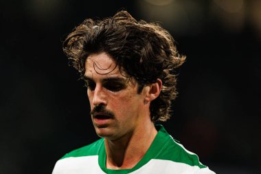 Francisco Trincao, Liga Portekiz maçı sırasında Estadio Jose Alvalade 'de Sporting CP ve AVS Futebol SAD takımları arasında görüldü (Maciej Rogowski / Ball Raw Images)