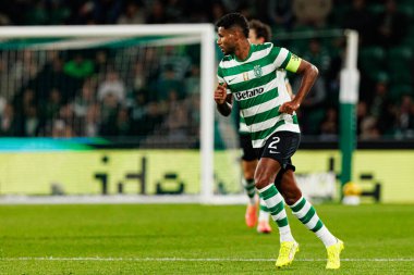 Matheus Reis, Liga Portekiz maçı sırasında Estadio Jose Alvalade 'deki AVS Futebol SAD (Maciej Rogowski / Ball Raw Images) takımları arasında görüldü.)