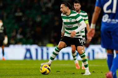 Giorgi Kochorashvili, Liga Portekiz maçı sırasında Estadio Jose Alvalade 'deki AVS Futebol SAD (Maciej Rogowski / Ball Raw Images) takımları arasında görüldü.)