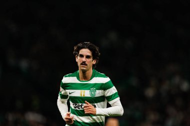 Francisco Trincao, Liga Portekiz maçı sırasında Estadio Jose Alvalade 'de Sporting CP ve AVS Futebol SAD takımları arasında görüldü (Maciej Rogowski / Ball Raw Images)