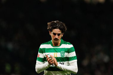 Francisco Trincao, Liga Portekiz maçı sırasında Estadio Jose Alvalade 'de Sporting CP ve AVS Futebol SAD takımları arasında görüldü (Maciej Rogowski / Ball Raw Images)