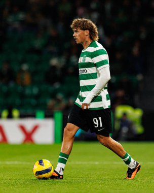 Ricardo Mangas, Liga Portekiz maçı sırasında Estadio Jose Alvalade 'deki AVS Futebol SAD (Maciej Rogowski / Ball Raw Images) takımları arasında görüldü.)