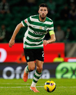 Goncalo Inacio, Liga Portekiz maçı sırasında Estadio Jose Alvalade 'de Sporting CP ve AVS Futebol SAD takımları arasında görüldü (Maciej Rogowski / Ball Raw Images)