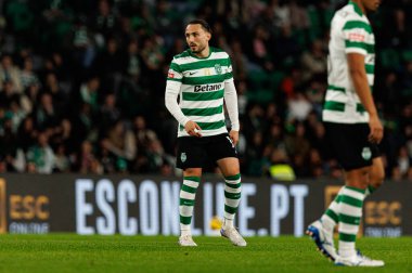Giorgi Kochorashvili, Liga Portekiz maçı sırasında Estadio Jose Alvalade 'deki AVS Futebol SAD (Maciej Rogowski / Ball Raw Images) takımları arasında görüldü.)